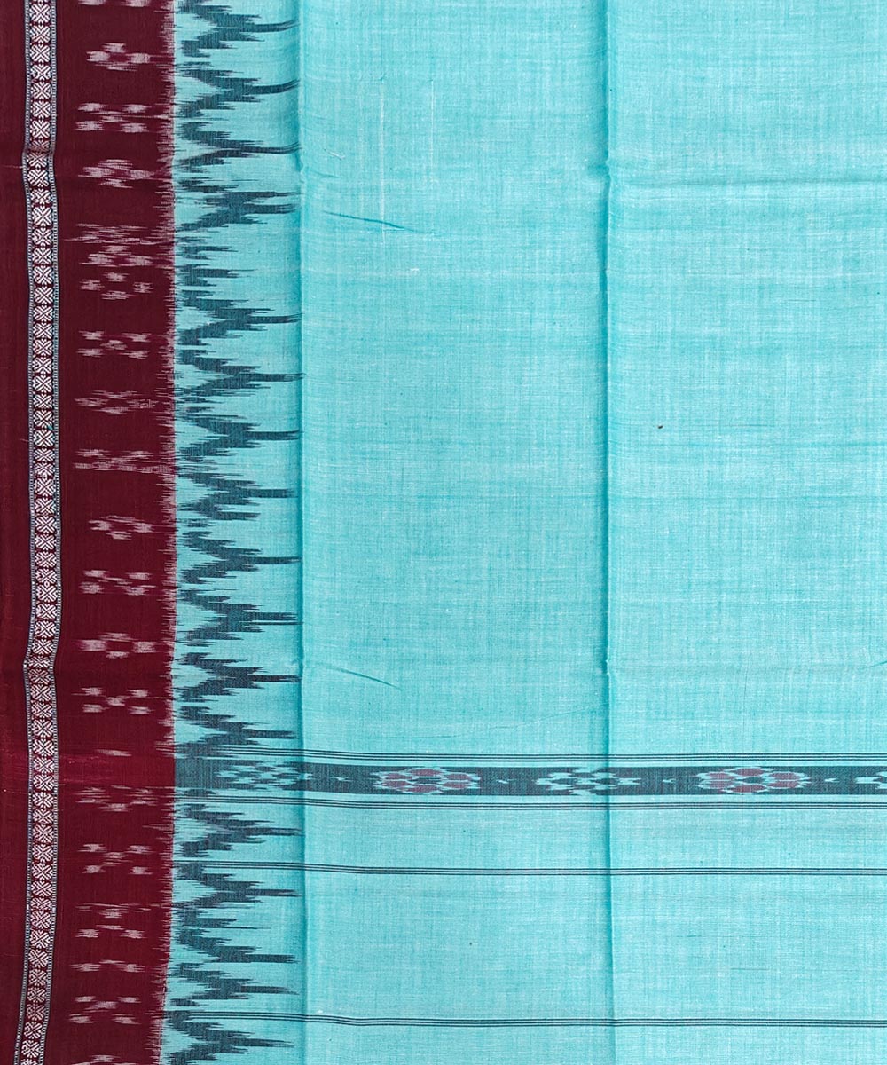 Rama green maroon handwoven cotton sambalpuri gamcha towel