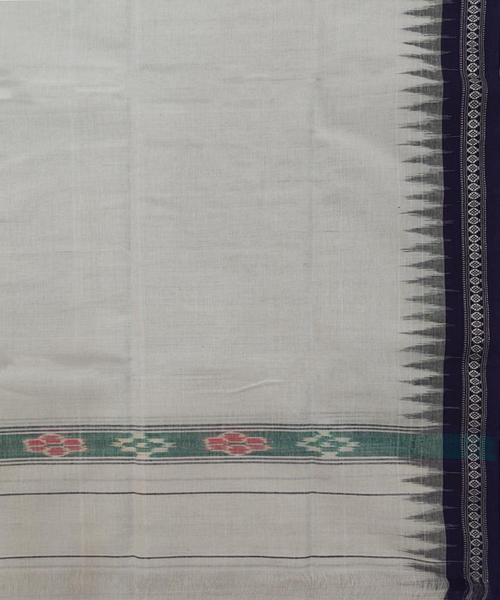 White black handwoven cotton sambalpuri towel gamcha