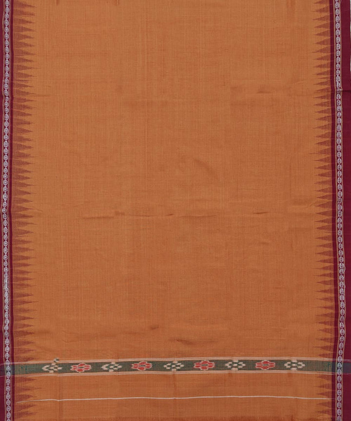 Brown maroon handwoven cotton sambalpuri towel gamcha