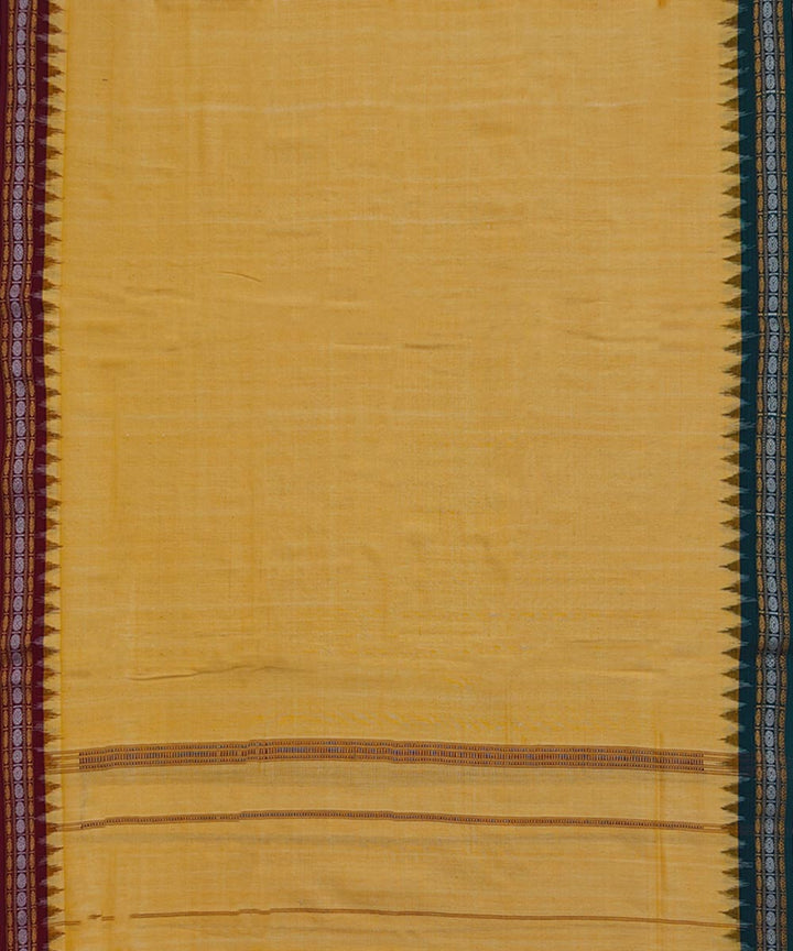 Yellow handwoven cotton sambalpuri towel gamcha