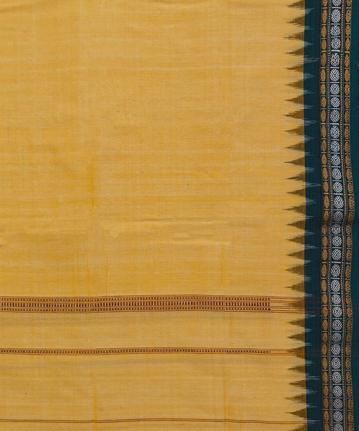 Yellow handwoven cotton sambalpuri towel gamcha