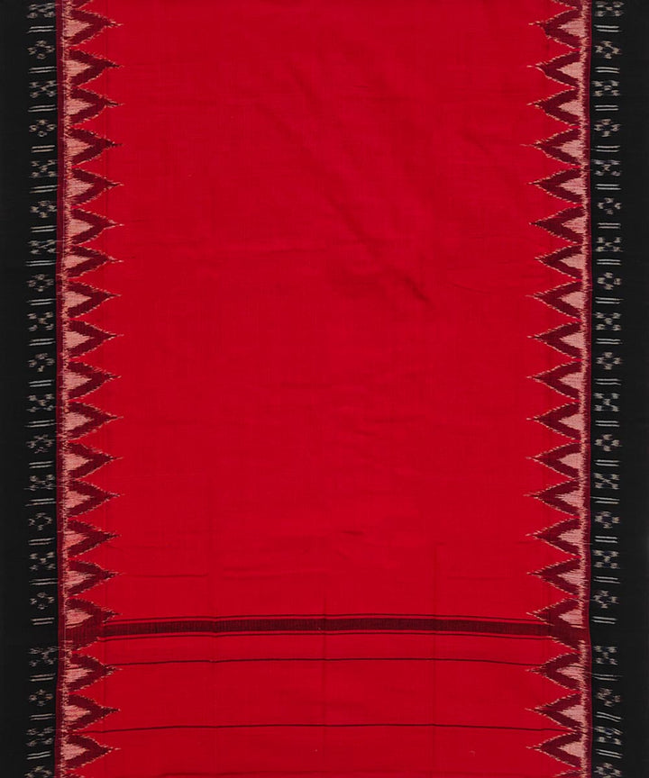 Red black Handwoven Cotton Sambalpuri Towel