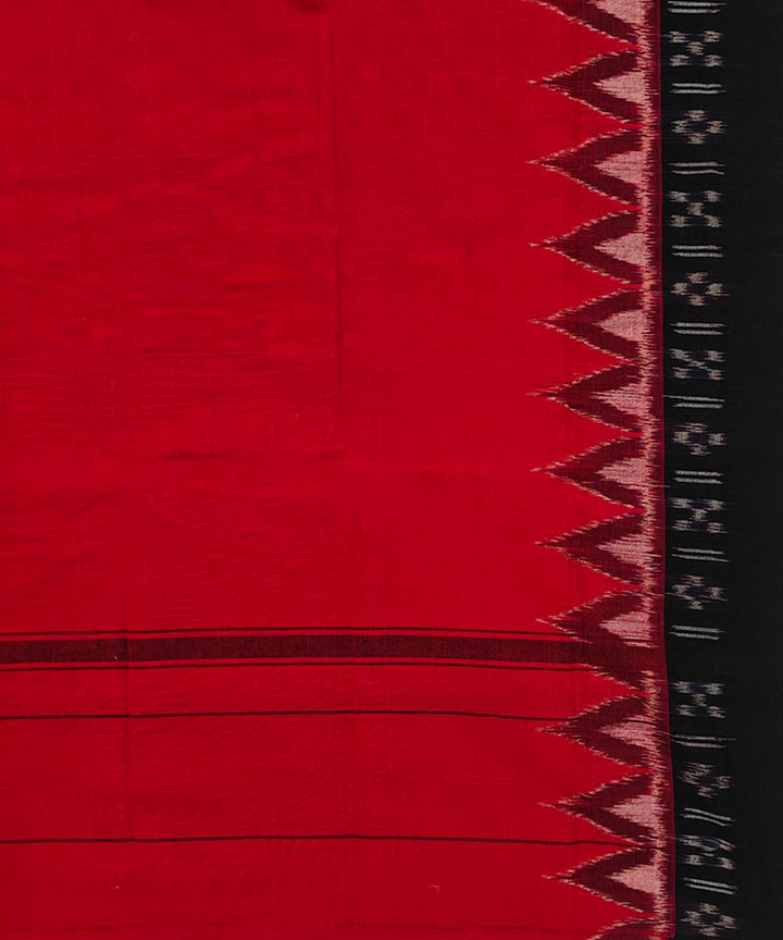 Red black Handwoven Cotton Sambalpuri Towel