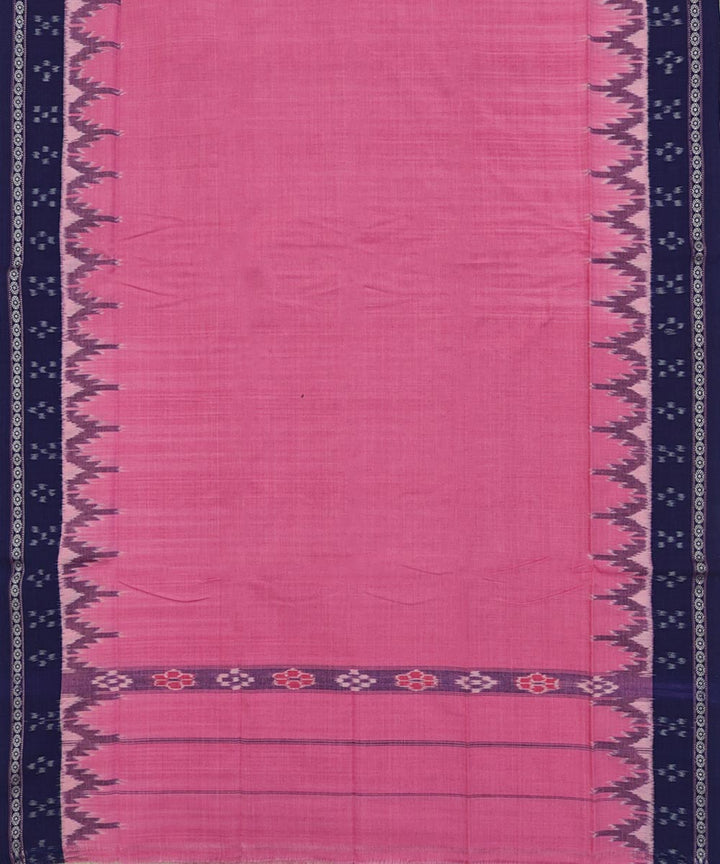 Pink blue Handwoven Cotton Sambalpuri Towel