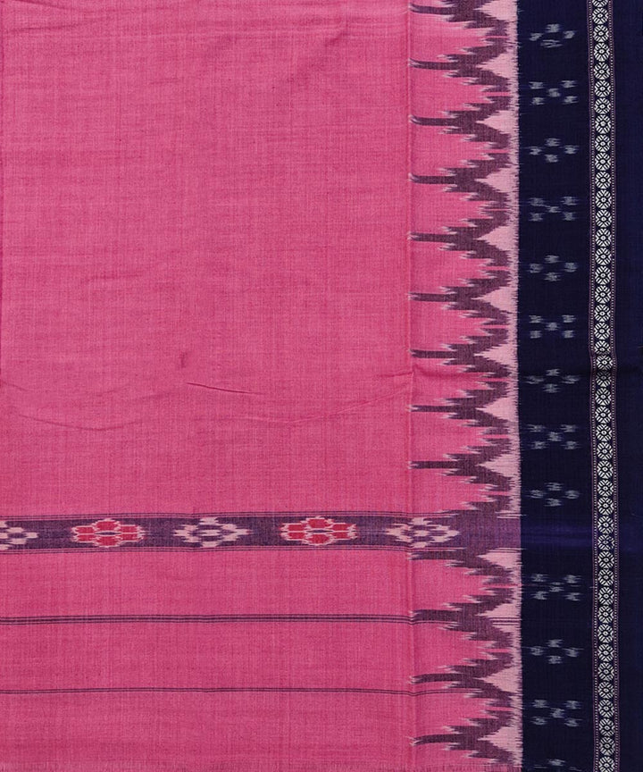 Pink blue Handwoven Cotton Sambalpuri Towel