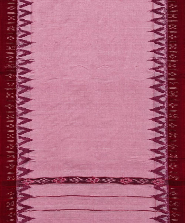 Pink maroon Handwoven Cotton Sambalpuri Towel