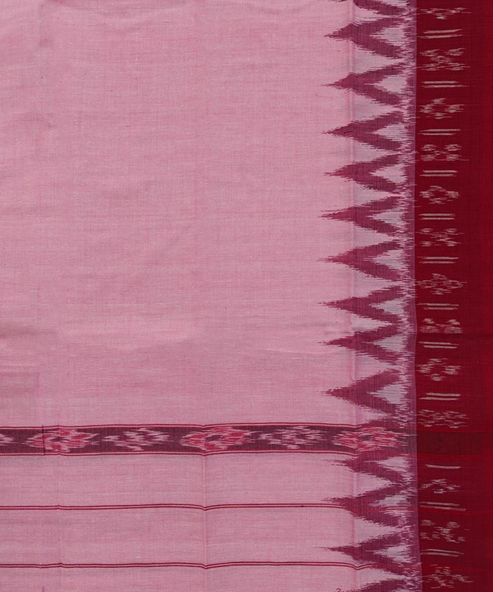 Pink maroon Handwoven Cotton Sambalpuri Towel
