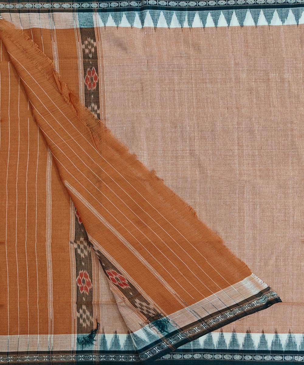 Beige  Handwoven Cotton Sambalpuri Towel