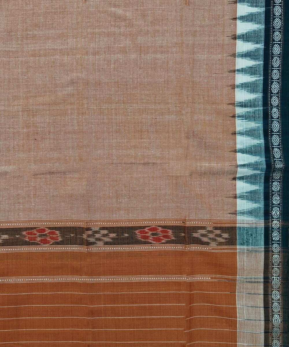 Beige  Handwoven Cotton Sambalpuri Towel