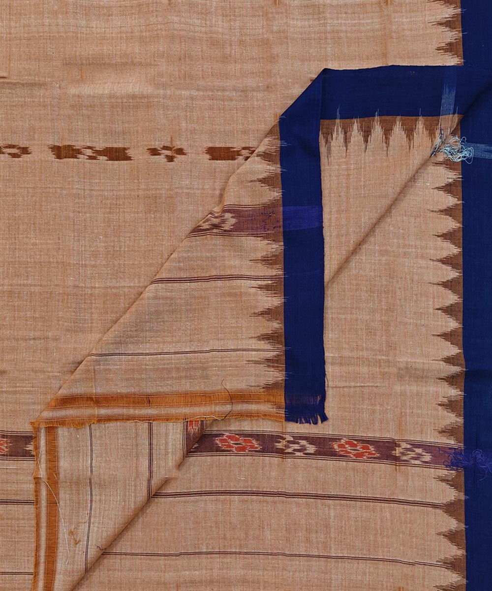 Brown  Handwoven Cotton Sambalpuri Towel