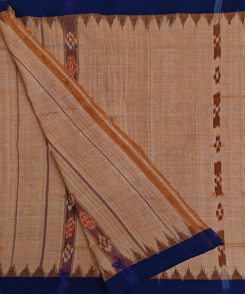 Brown  Handwoven Cotton Sambalpuri Towel