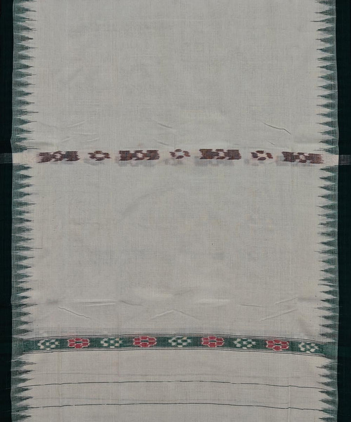 White  Handwoven Cotton Sambalpuri Towel