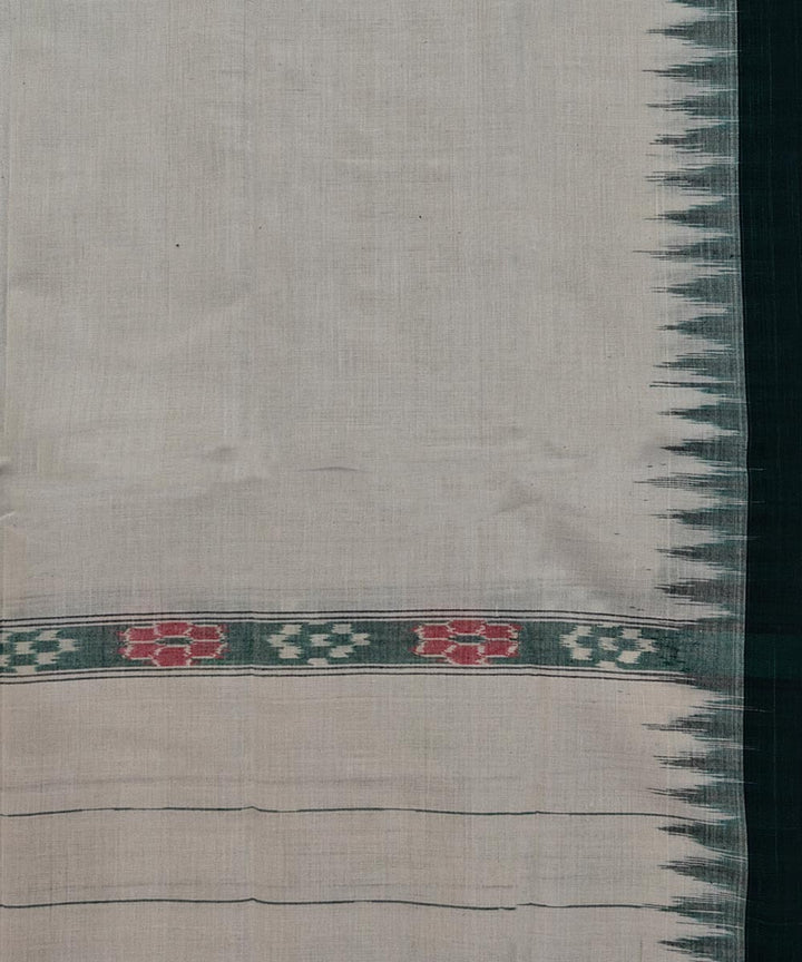 White  Handwoven Cotton Sambalpuri Towel