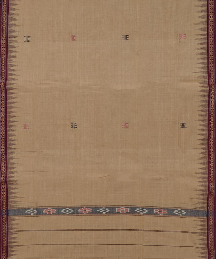 Brown  Handwoven Cotton Sambalpuri Towel