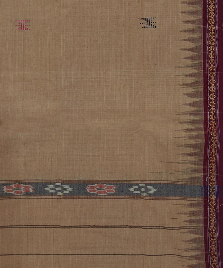 Brown  Handwoven Cotton Sambalpuri Towel