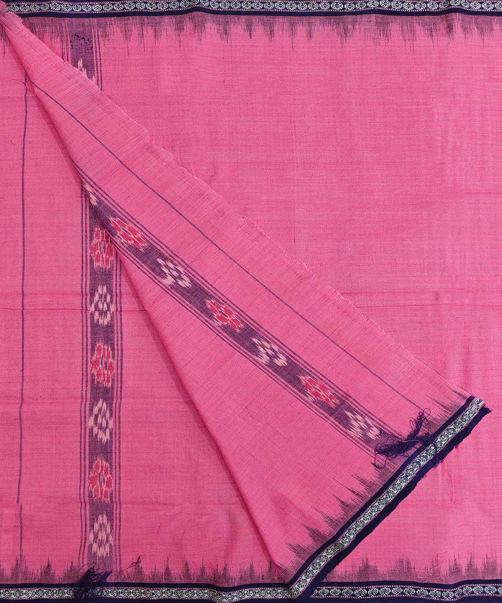 Pink  Handwoven Cotton Sambalpuri Towel
