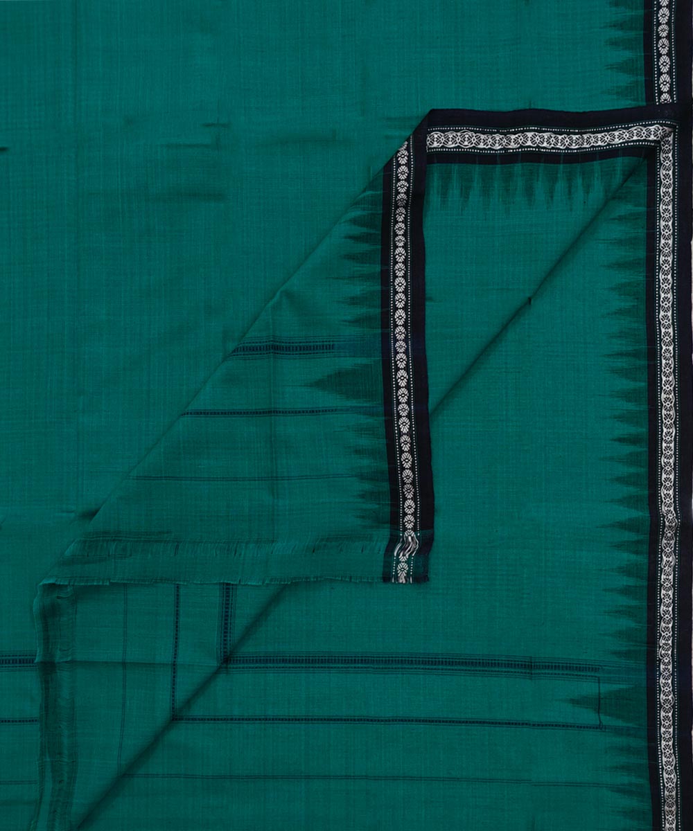Dark Green  Handwoven Cotton Sambalpuri Towel