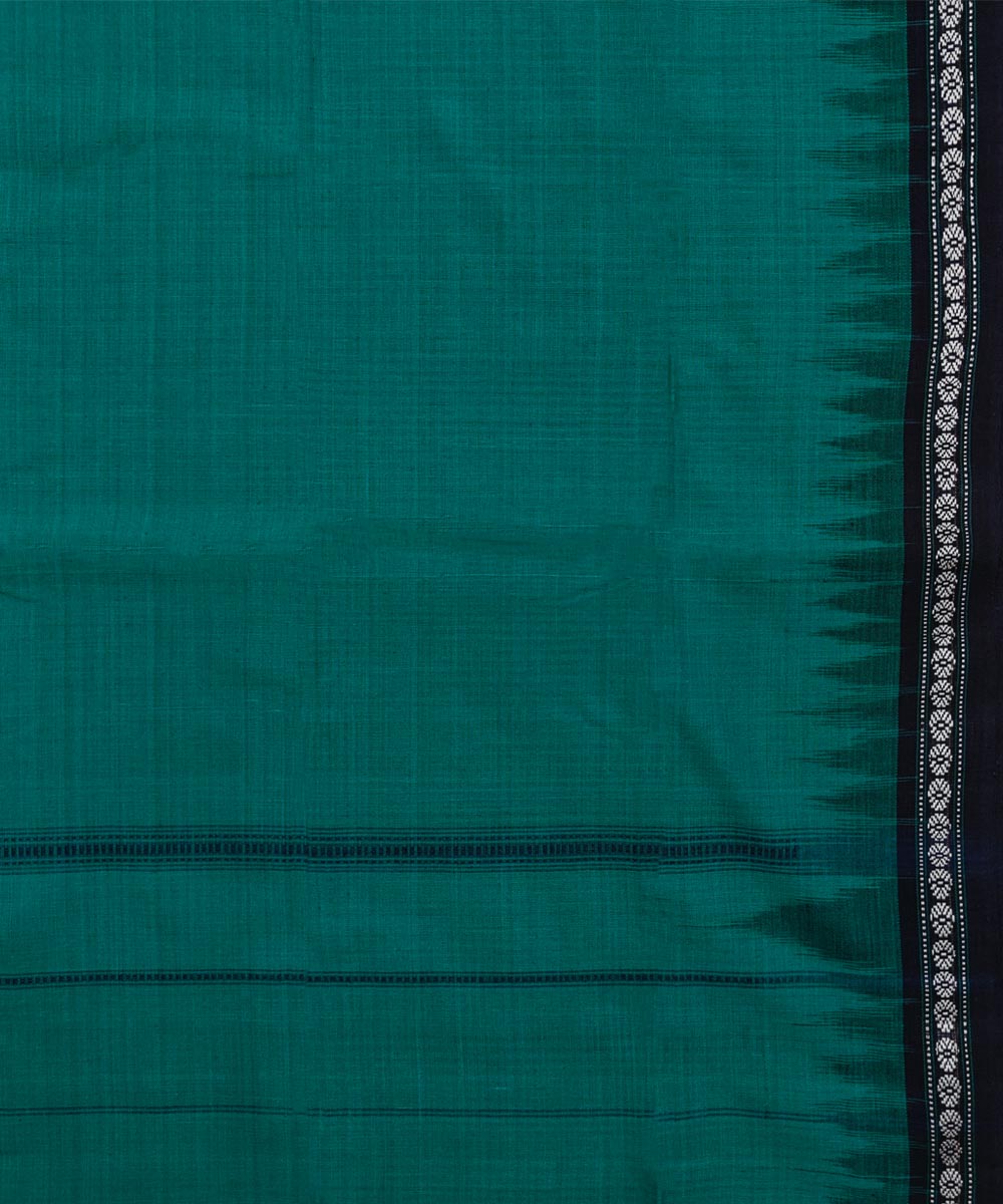 Dark Green  Handwoven Cotton Sambalpuri Towel