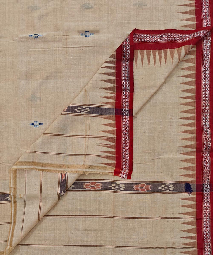 Brown  Handwoven Cotton Sambalpuri Towel