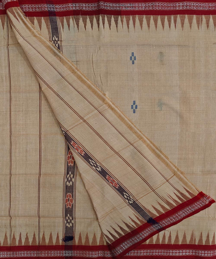 Brown  Handwoven Cotton Sambalpuri Towel