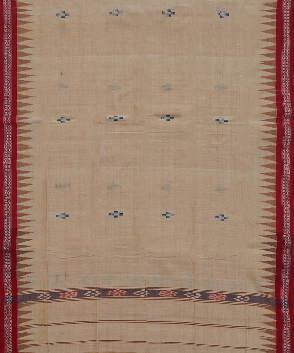 Brown  Handwoven Cotton Sambalpuri Towel