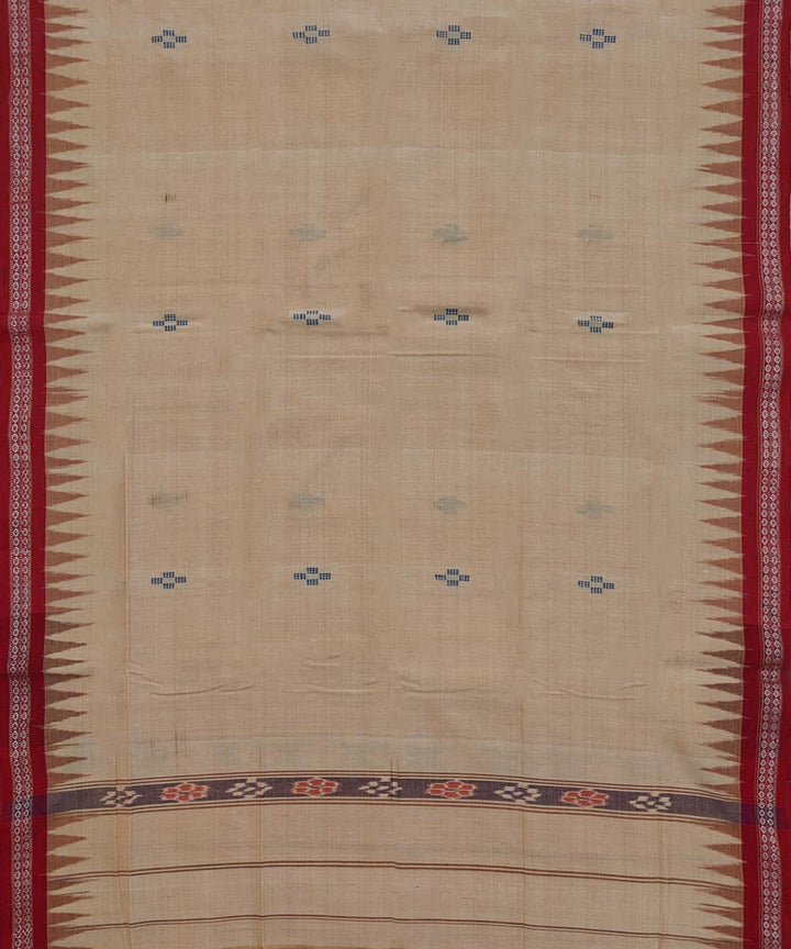 Brown  Handwoven Cotton Sambalpuri Towel