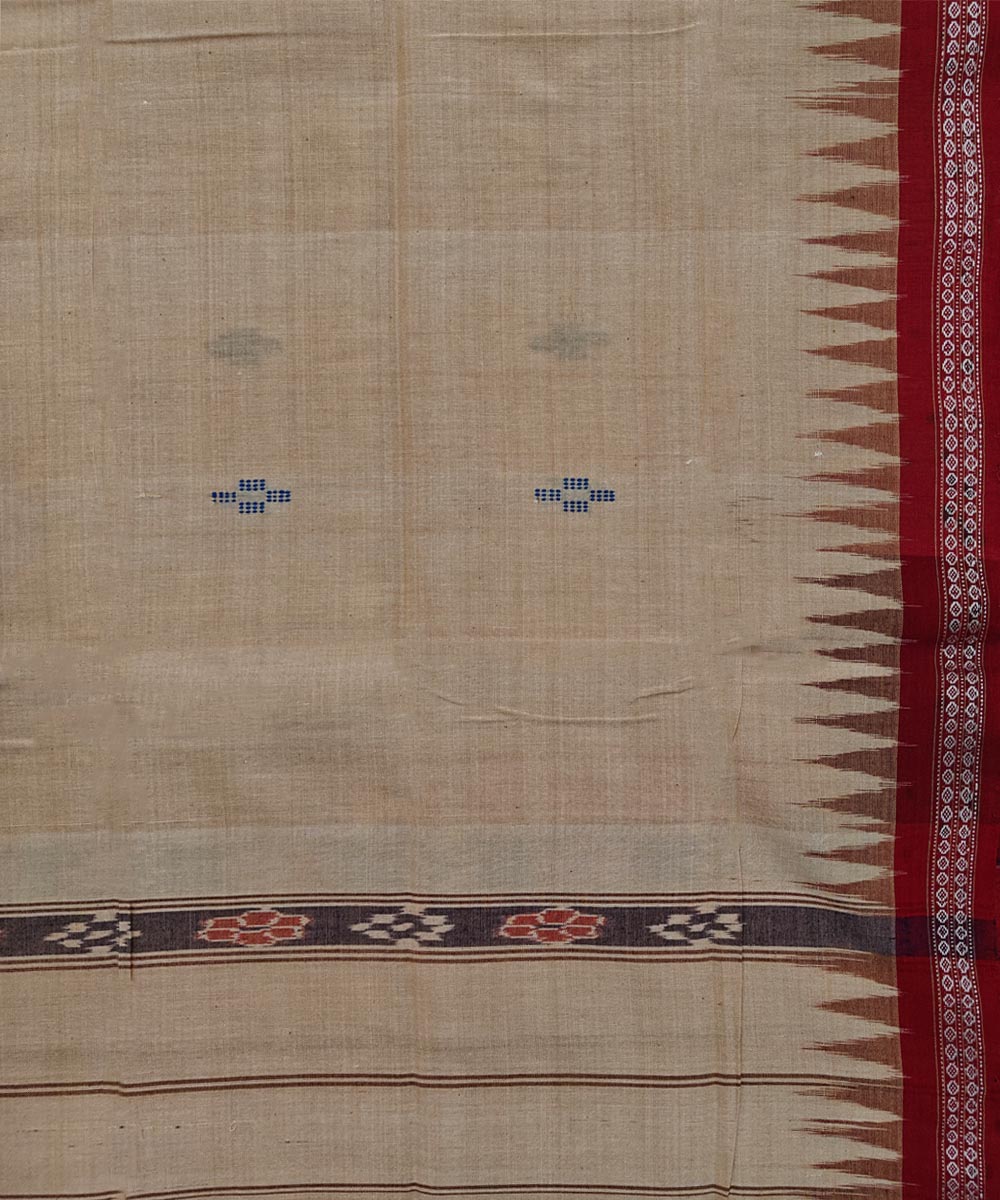 Brown  Handwoven Cotton Sambalpuri Towel
