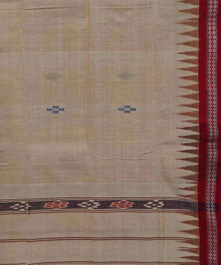 Brown  Handwoven Cotton Sambalpuri Towel