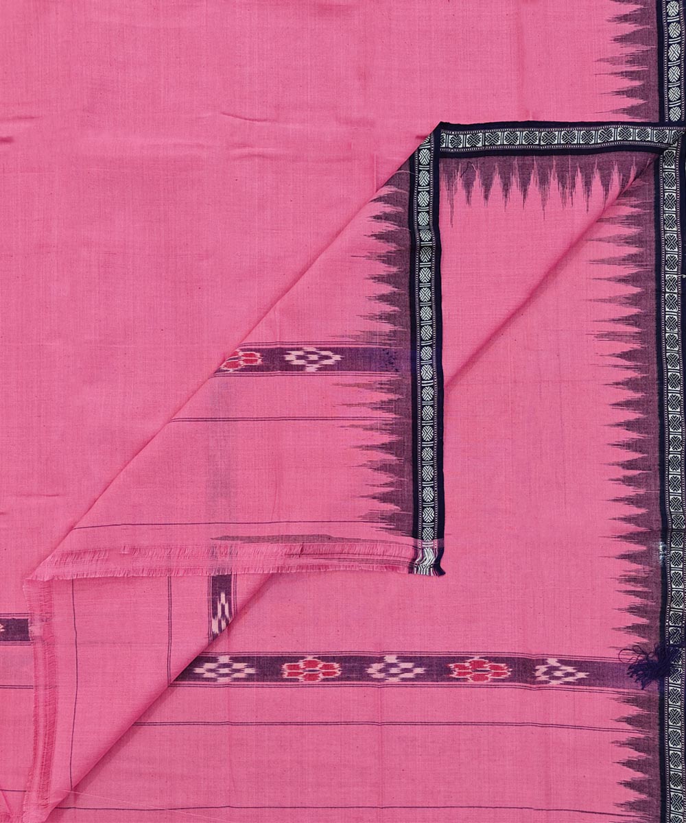Pink  Handwoven Cotton Sambalpuri Towel