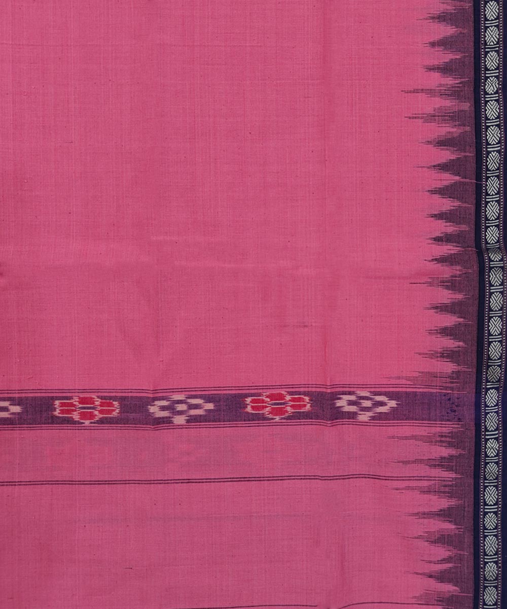 Pink  Handwoven Cotton Sambalpuri Towel