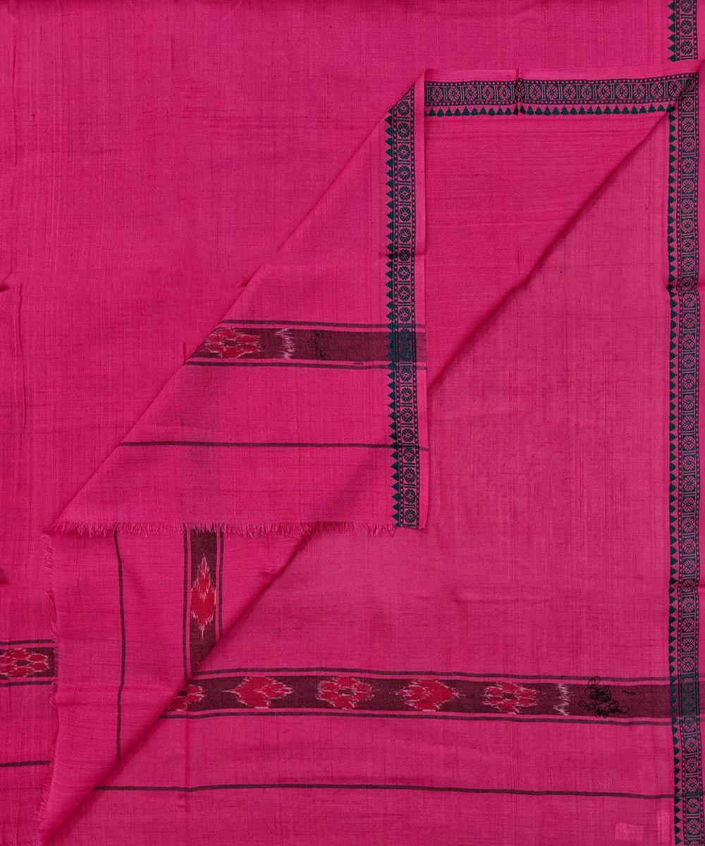 Pink  Handwoven Cotton Sambalpuri Towel