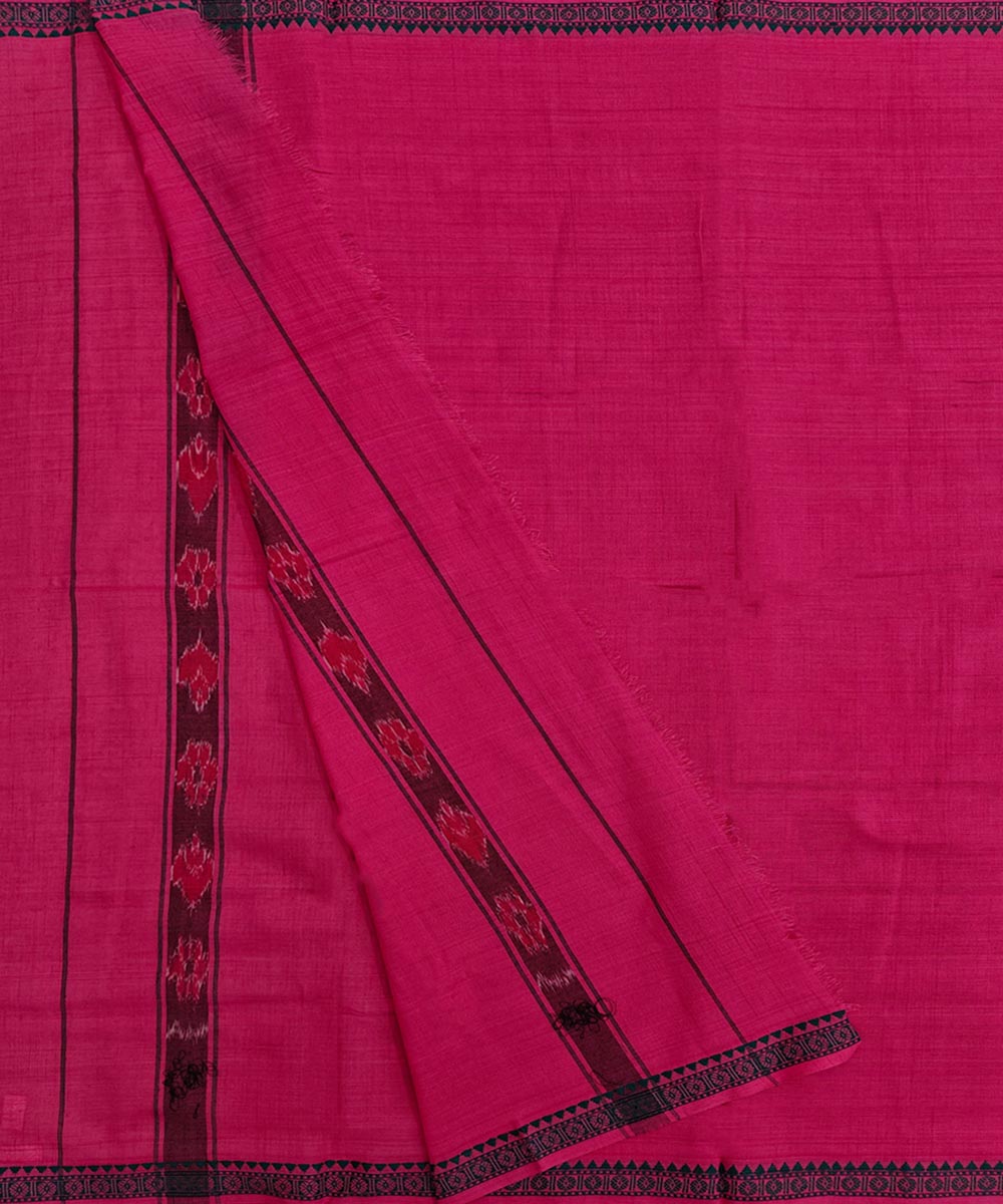 Pink  Handwoven Cotton Sambalpuri Towel