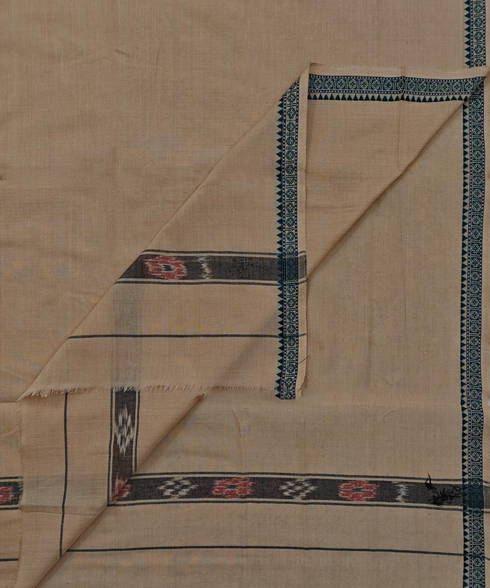 Beige  Handwoven Cotton Sambalpuri Towel