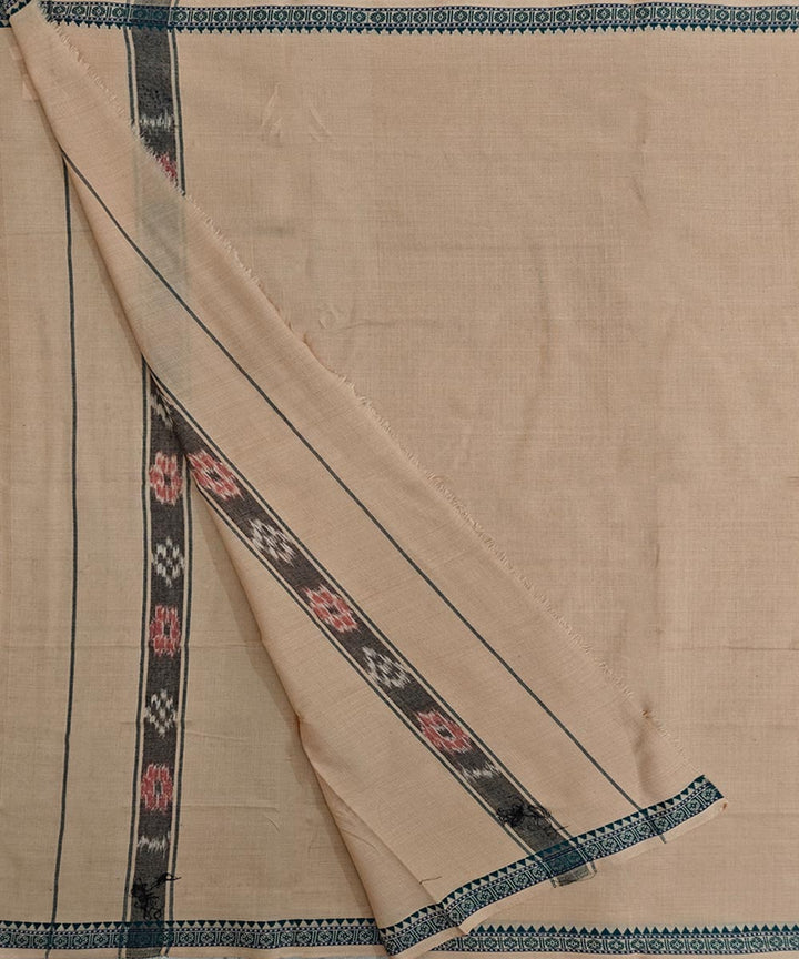 Beige  Handwoven Cotton Sambalpuri Towel