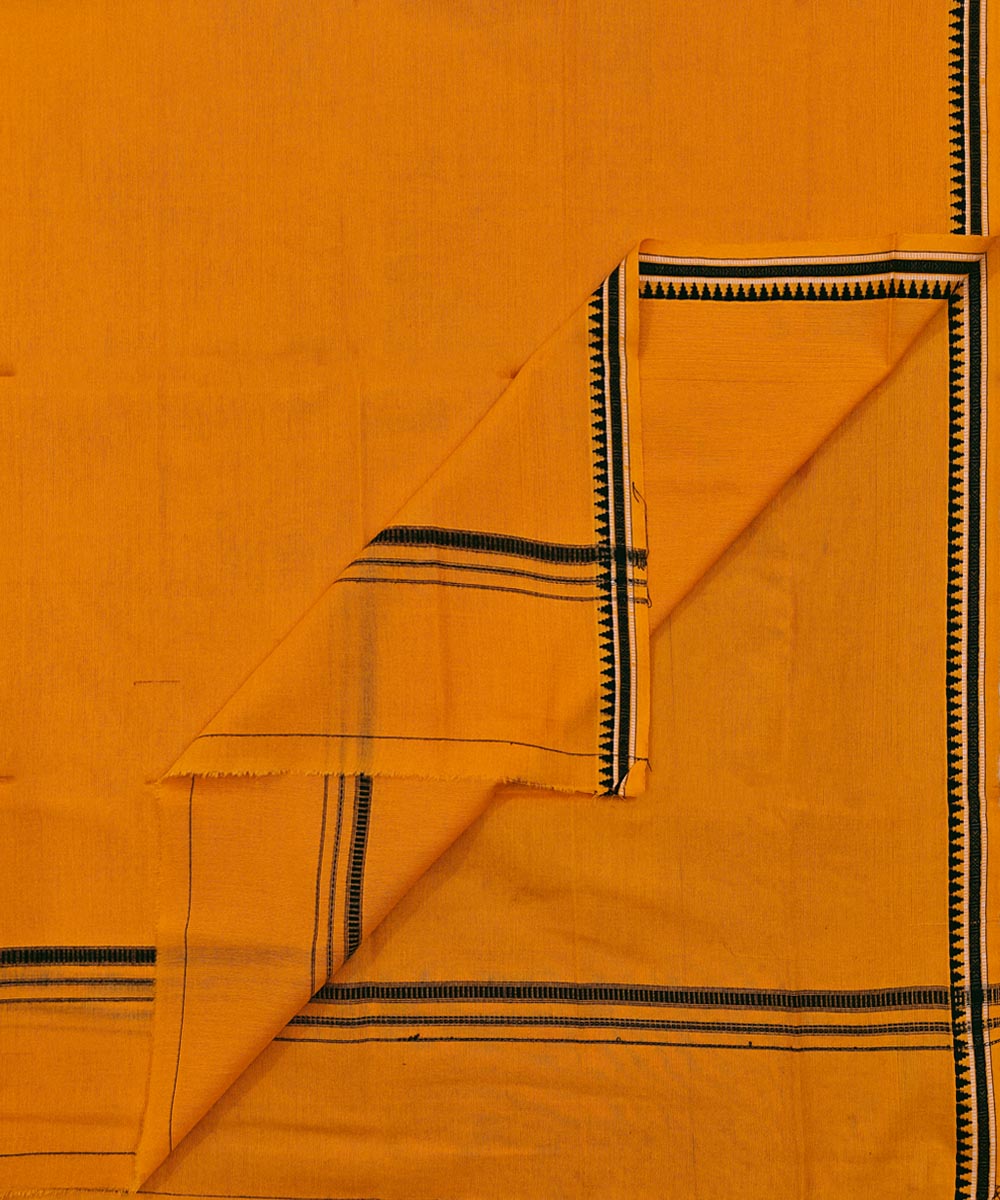 Yellow  Handwoven Cotton Sambalpuri Towel