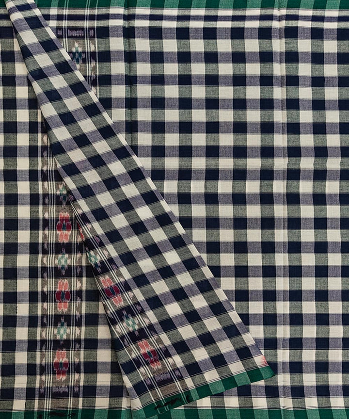 Navy Blue  Handwoven Cotton Sambalpuri Towel
