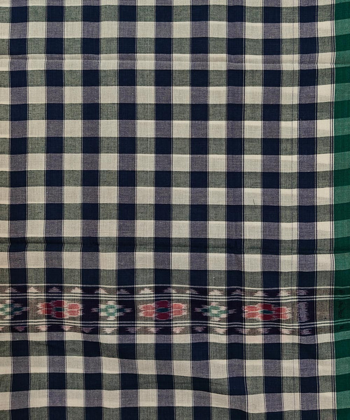 Navy Blue  Handwoven Cotton Sambalpuri Towel
