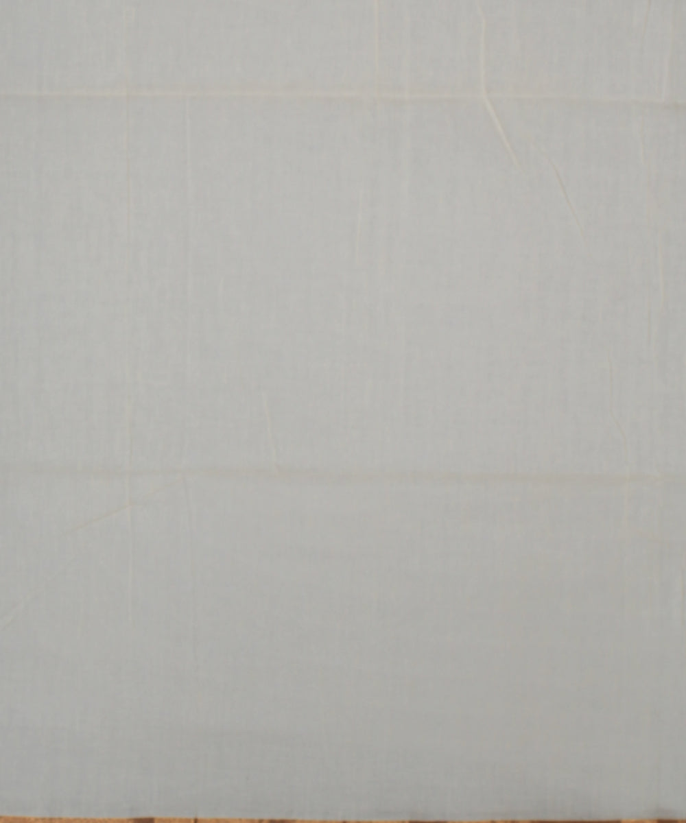 Cream brown handwoven cotton jamdani saree