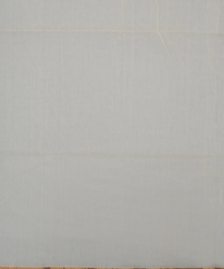 Cream brown handwoven cotton jamdani saree