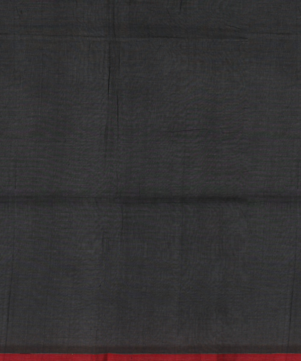 Black multicolor handwoven cotton jamdani saree