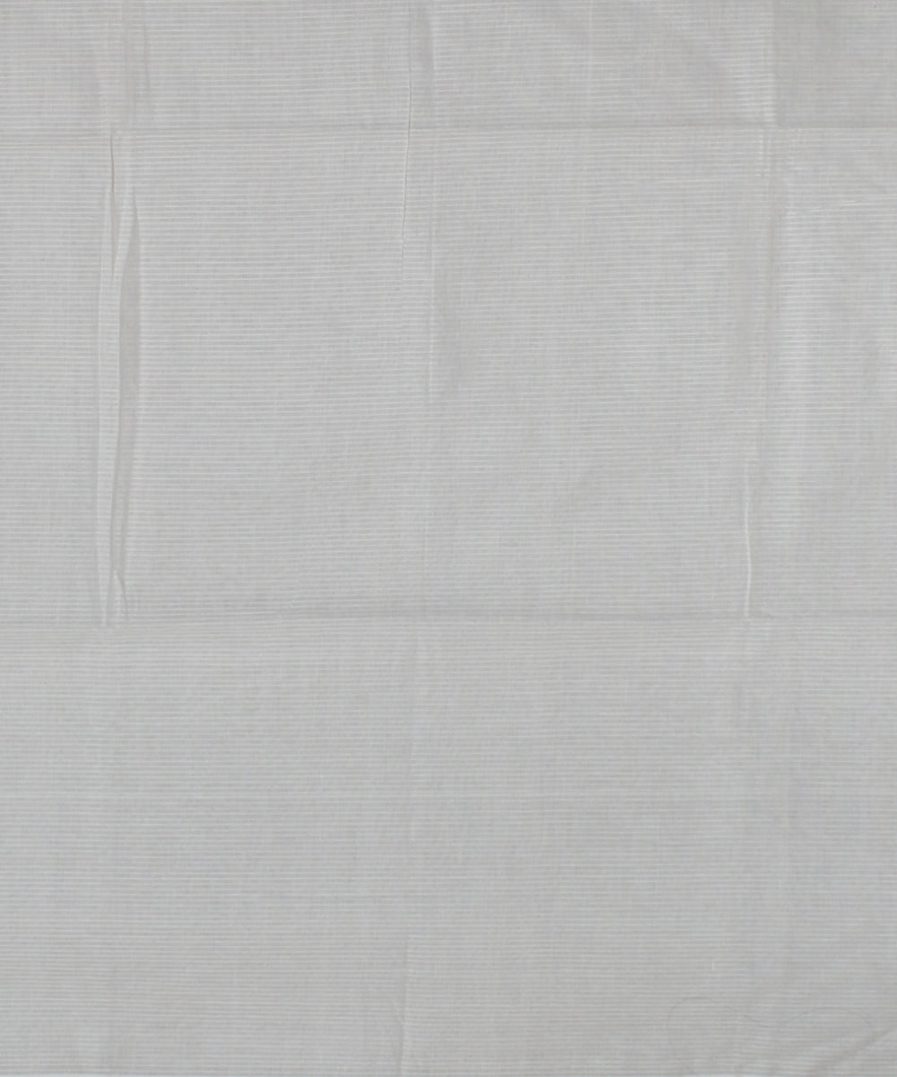 White blue handwoven cotton jamdani saree