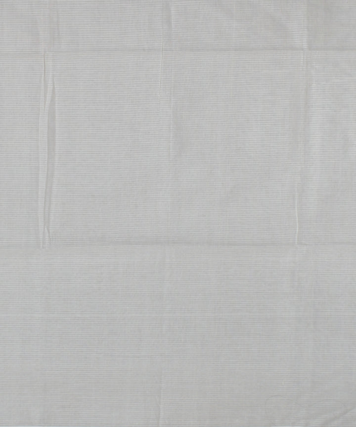 White blue handwoven cotton jamdani saree