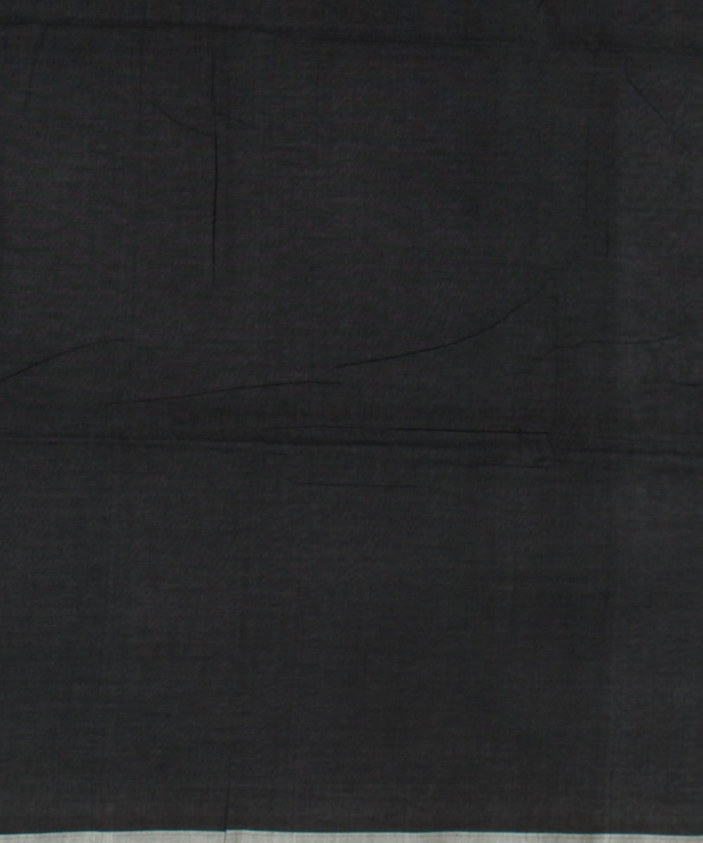 Black white handwoven cotton jamdani saree