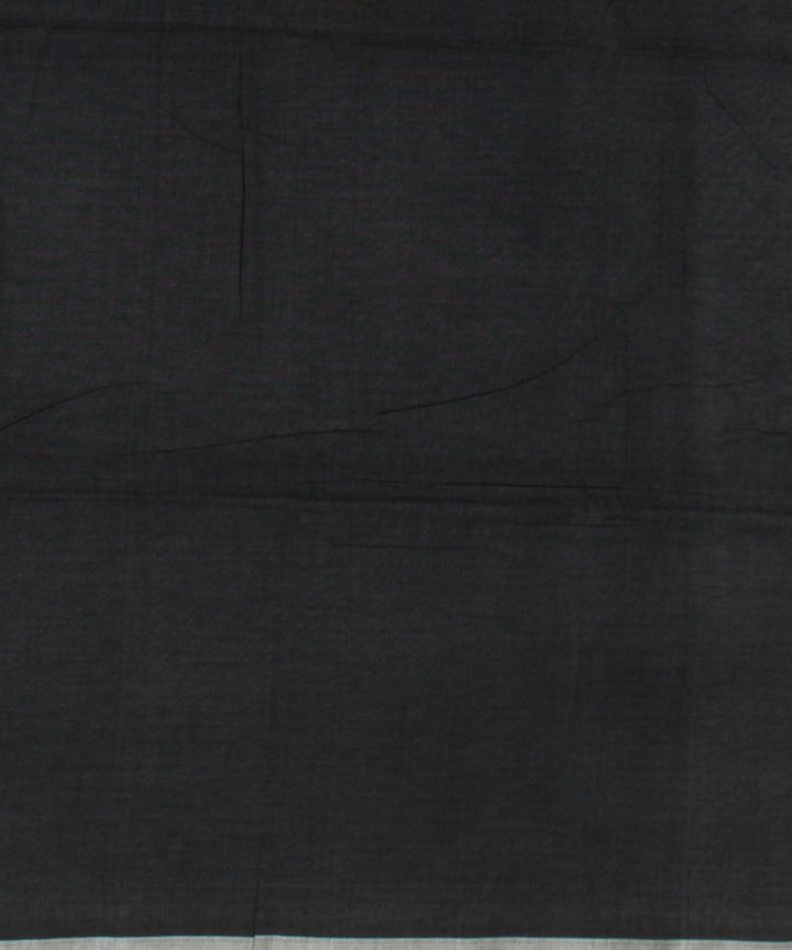 Black white handwoven cotton jamdani saree