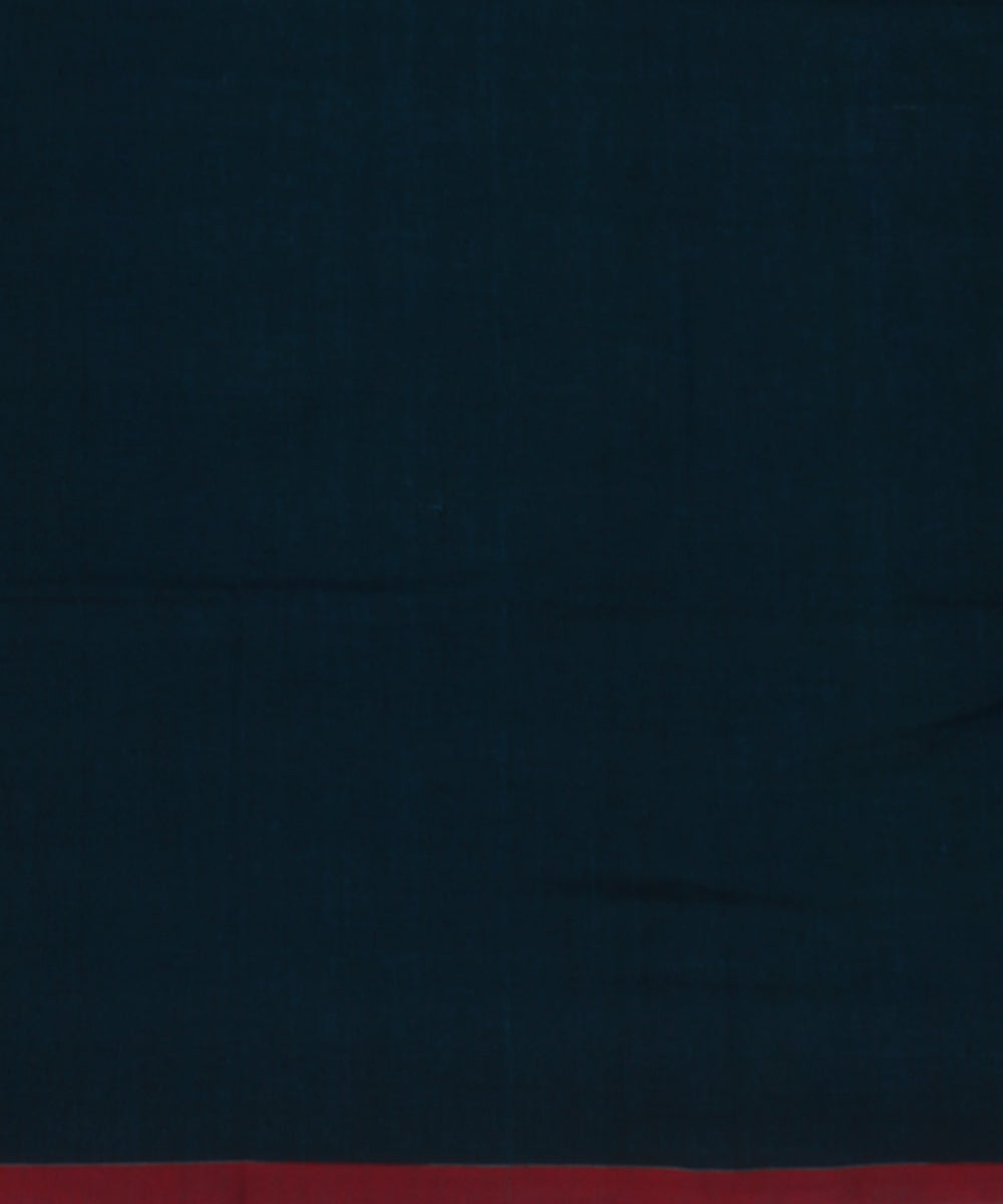 Turquoise muti color buti handwoven cotton jamdani saree