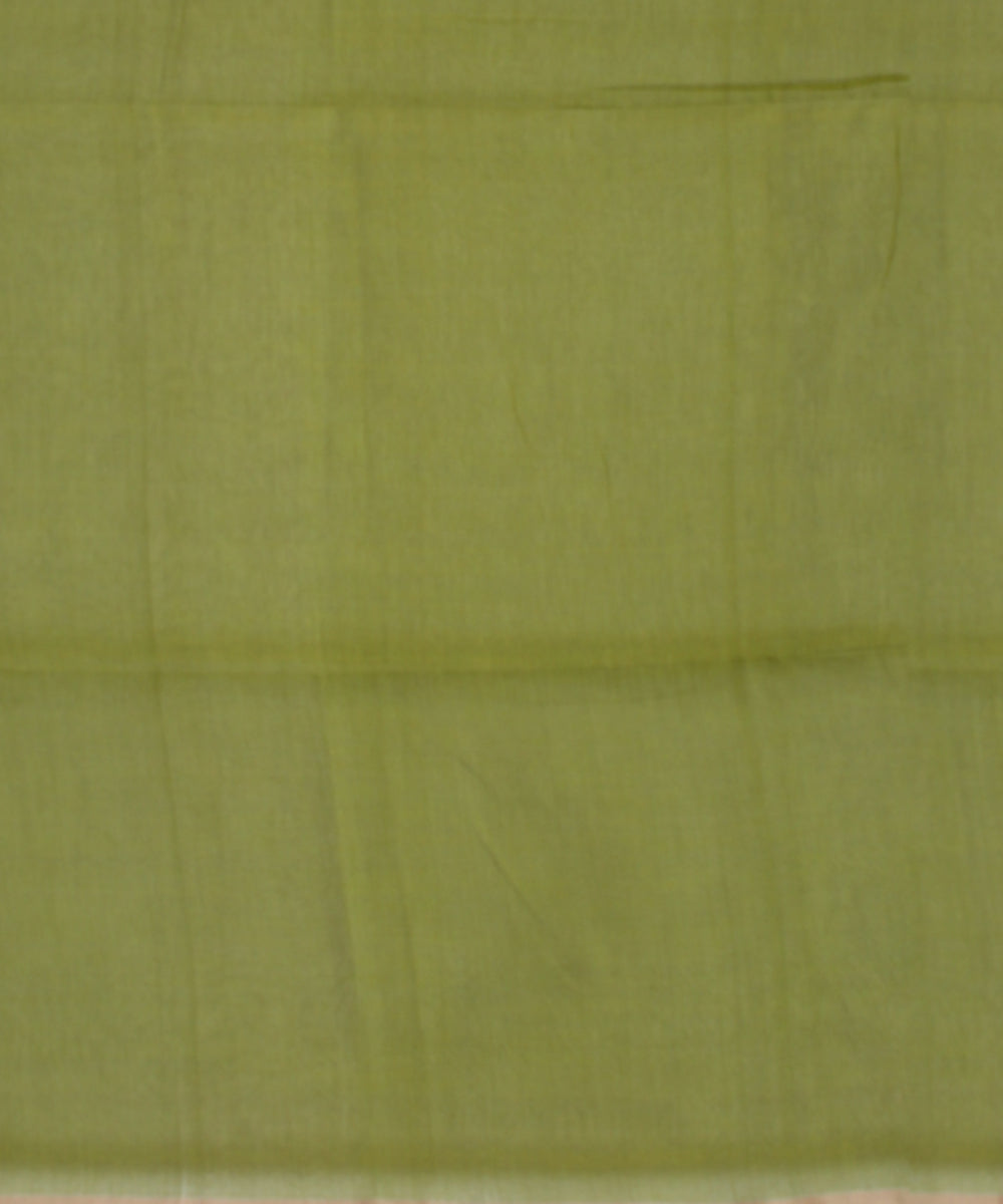 Light green muti color buti handwoven cotton jamdani saree