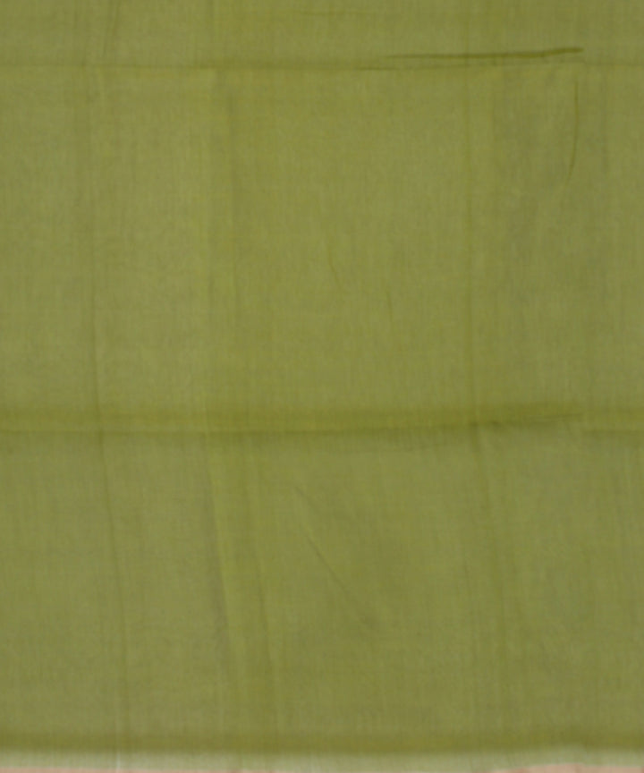 Light green muti color buti handwoven cotton jamdani saree