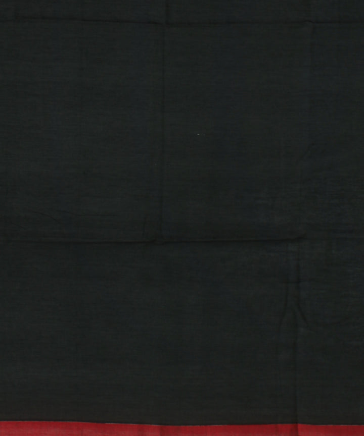 Dark green muti color buti handwoven cotton jamdani saree