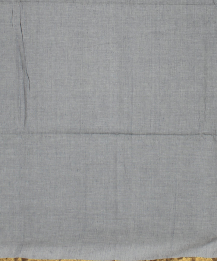 Grey muti color buti handwoven cotton jamdani saree