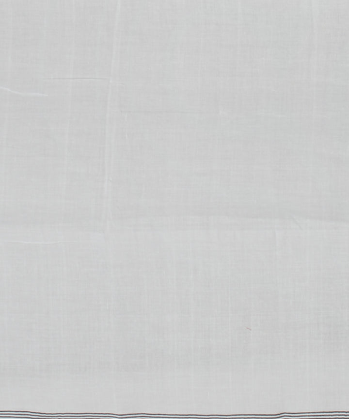 White black buti handwoven cotton jamdani saree
